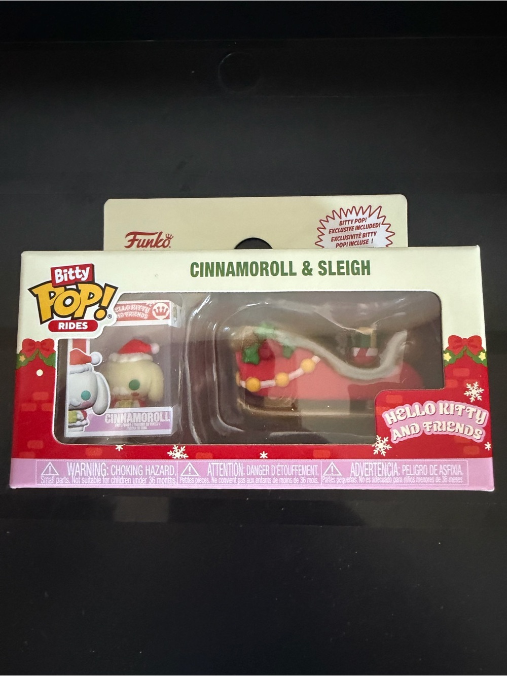 Funko Bitty Pop! Rides Cinnamoroll & Sleigh - Hello Kitty Christmas
